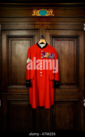 London England UK Chelsea Pensioner retired Soldier Crossing The london-england-uk-chelsea-pensioner-retired-soldier-crossing-the