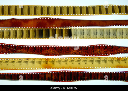 35m film stock. Celluloid negative Stock Photo