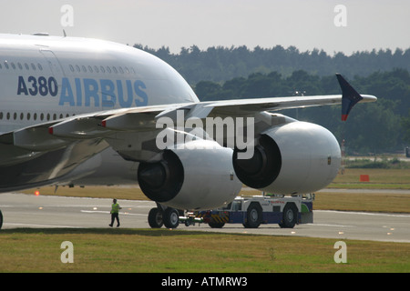 Close-up of Airbus A380 at Farnborough International Airshow 2006 UK Stock Photo