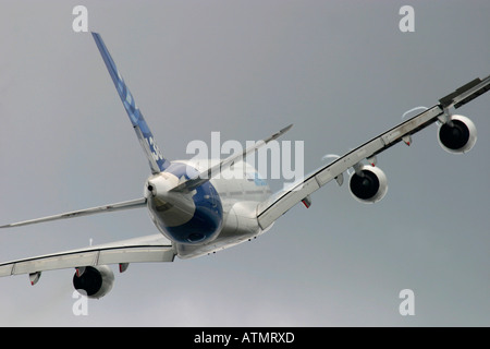 A380 Rear Airbus A380 Airbus rear view Stock Photo - Alamy