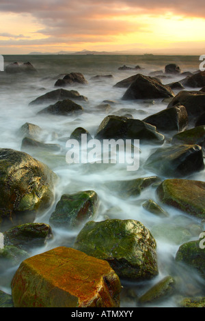 Sundown in Howth, Dublin. Stock Photo