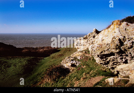 Rocken End Nr Blackgang Isle of Wight England Winter 2004 Stock Photo