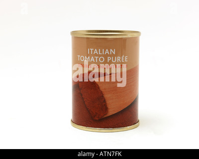 Tin of Tomato Puree Stock Photo