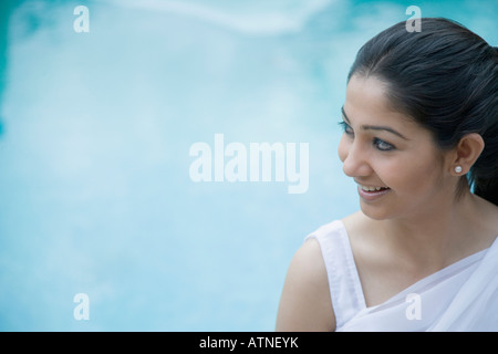 Close-up of a young woman smiling Stock Photo