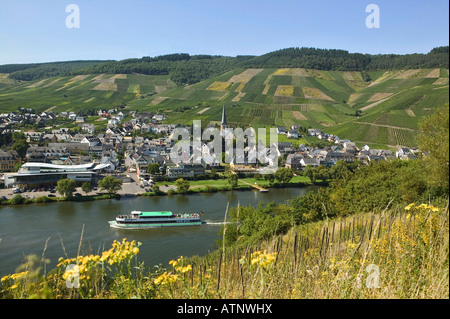 Kröv on river  Mosel Germany Stock Photo