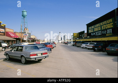 A view of downtown Wall South Dakota and the world famous Wall Drug Store