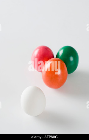 Close-up of Easter eggs Stock Photo