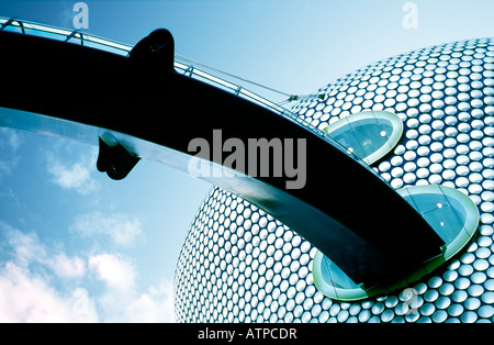 Selfridges new flagship store, designed by Future Systems, in The Bullring shopping mall, Birmingham, England. Elevated walkway Stock Photo