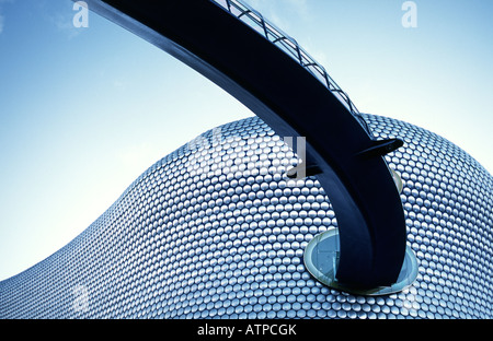 Selfridges new flagship store, designed by Future Systems, in The Bullring shopping mall, Birmingham, England. Elevated walkway Stock Photo