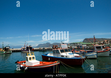 geography / travel, South Africa, Fishhoek, harbour, quay with fishing boats,  passers-by and angler, Additional-Rights-Clearance-Info-Not-Available Stock  Photo - Alamy