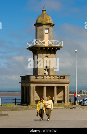 Promenade and lower lighthouse at Fleetwood Stock Photo Alamy