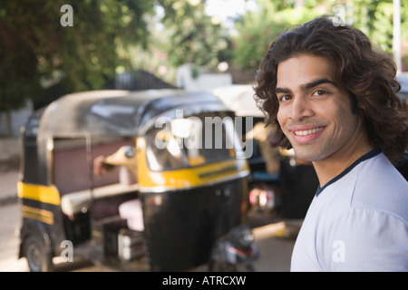 Portrait of a young man smiling Stock Photo