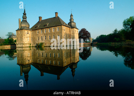 Moated castle / Dorsten-Lembeck Stock Photo