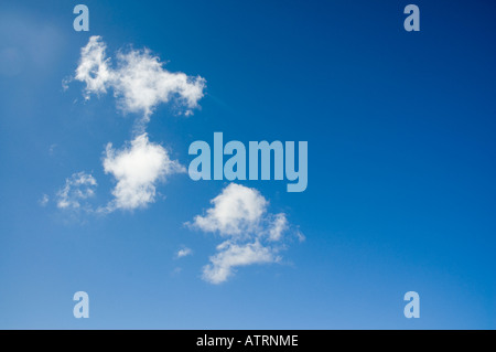 Fluffy white clouds Stock Photo