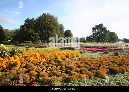 Erfurt, EGA-Park, Großes Blumenbeet Stock Photo - Alamy