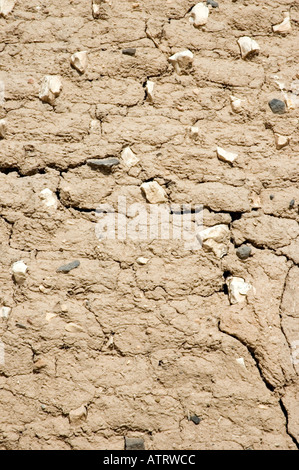 Close up shows texture and pattern of Mud and straw Beehive houses of northern Syria, Middle East. DSC 6209 Stock Photo