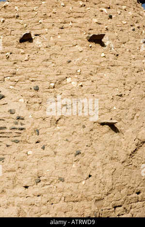 Close up shows texture and pattern of Mud and straw Beehive houses of northern Syria, Middle East. DSC 6211 Stock Photo