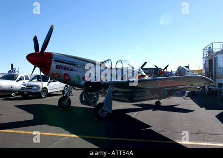 Airplane at Reno Air Races Reno Nevada USA Stock Photo