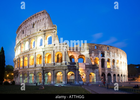 Roman Kolosseum Colosseum in Roma at dusk Rome Italy Europe EU Stock Photo
