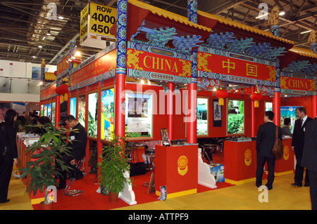 China stand at The World Travel Market held at Excel London Stock Photo