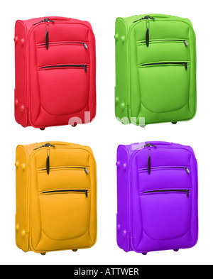 Color bag set isolated on white background Stock Photo