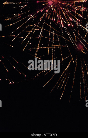 Fireworks 5th November Guy Fawkes Bonfire night UK Stock Photo