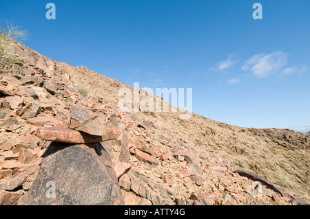 Ai Ais Richtersveld Transfrontier National Park volcanic rock and mountains Stock Photo
