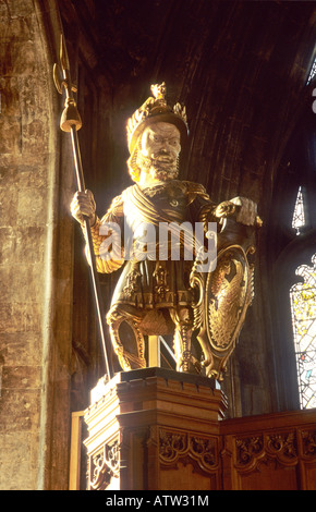 Gog Magog statuette statue gilt gilded figure The Guildhall London ...