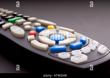 Macro of a digital cable TV remote Stock Photo