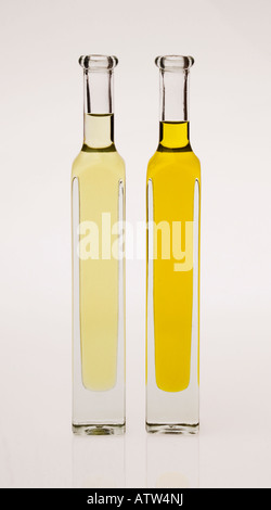 two varieties of Australian  olive oil Stock Photo