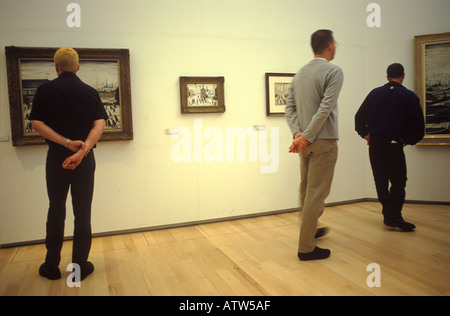 Lowry Gallery Salford Quays, one man show of the work of British artist LS Lowry  Greater Manchester  England 2001 2000s UK HOMER SYKES Stock Photo