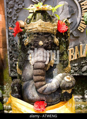 Statue of Ganesh Elephant God Ubud Bali Indonesia Stock Photo