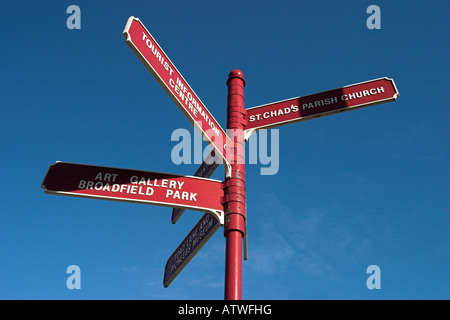 Finger post. Rochdale, Greater Manchester, United Kingdom. Stock Photo