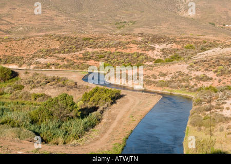 Vineyards and irrigation near Clanwilliam South Africa Stock Photo