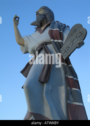 Moses holding the Commandments, Aguas de Moises Complex, Venezuela Stock Photo