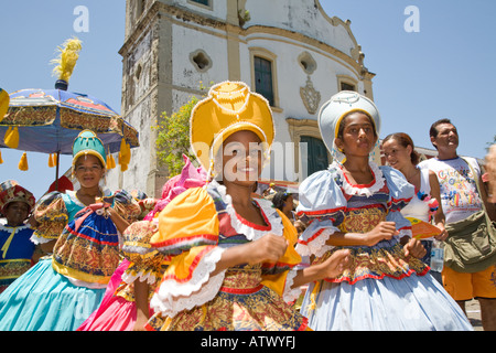 Street Carnival in Olinda near Recife, Brazil Stock Photo