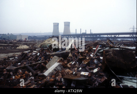 Demolition of industry in Sheffield Stock Photo