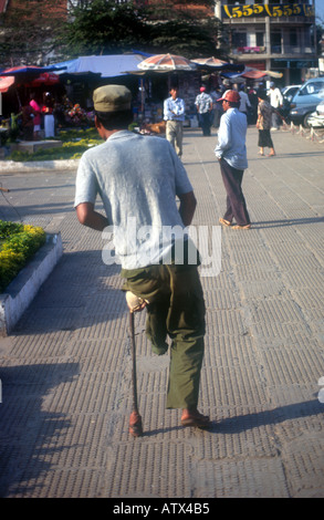 Land mines remain the brutal legacy of years of war in Cambodia. Stock Photo