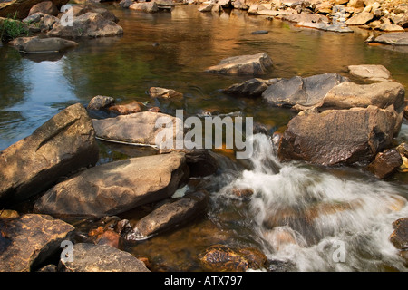 Scenic View at Johnnies Creek along Little River Little River Canyon National Preserve Alabama Stock Photo