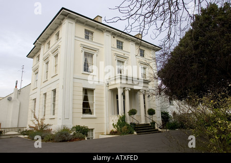 Large Regency Mansion attractively renovated Pittville Cheltenham UK Stock Photo