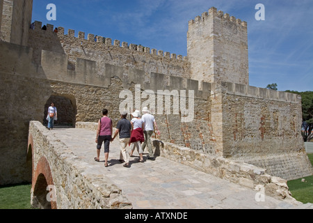 Castle de São Jorge Lisbon Portugal Stock Photo