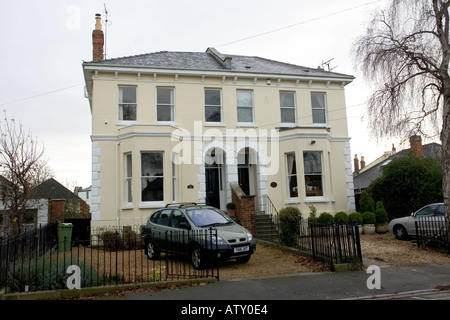 Large Regency house attractively renovated Pittville Cheltenham UK Stock Photo