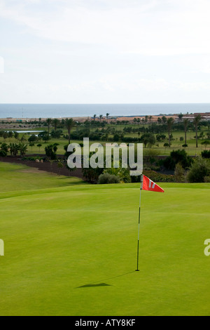 Golf course Caleta de Fuste Stock Photo