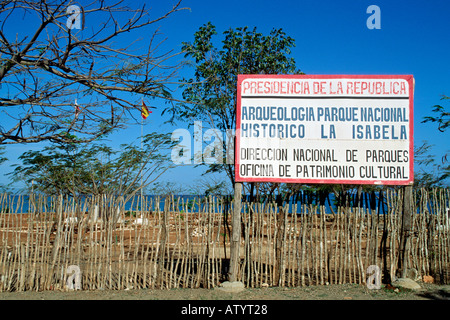 La Isabella archaeological site near El Castillo, Dominican Republic. Stock Photo