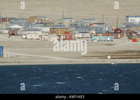 Inuit community of Resolute Bay Cornwallis Island Parry Channel at the Lancaster Sound Canada Stock Photo