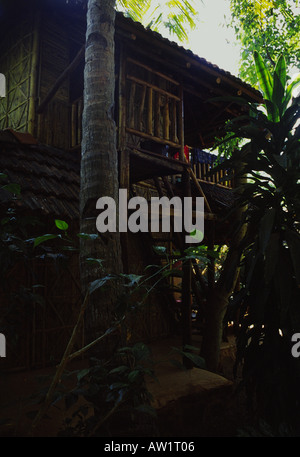 hotel with huts in palolem south goa south india Stock Photo