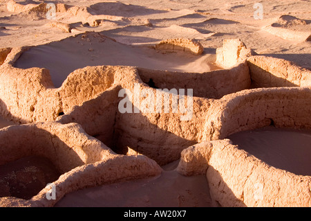 Chile Atacama  Desert Aldea de Tulor village archaeological ruin Stock Photo