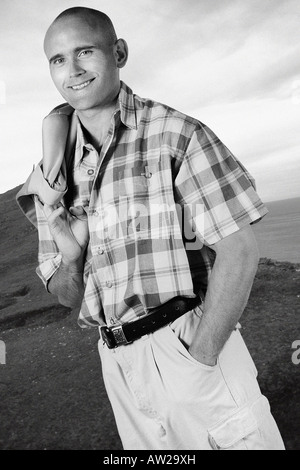 young man in casual wear Stock Photo