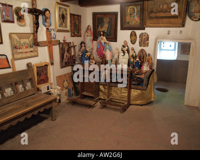 El Santuario de Chimayo healing pit from sacristy Stock Photo