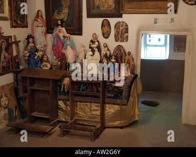 El Santuario de Chimayo healing pit from sacristy Stock Photo